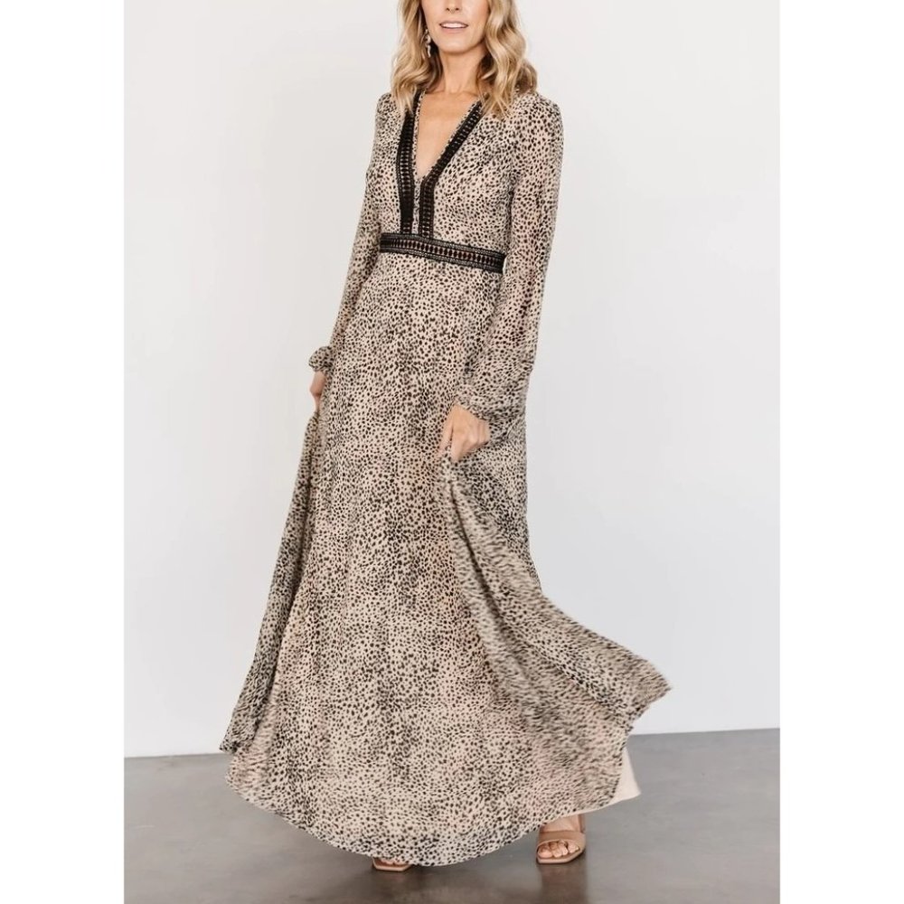 Baltic Born Leopard Print Maxi Dress